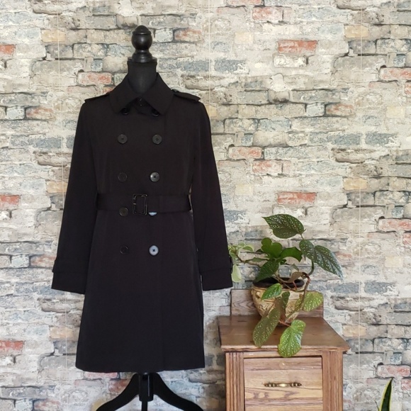 London Fog Jackets & Blazers - LONDON FOG Black TRENCH COAT & Liner Size Medium